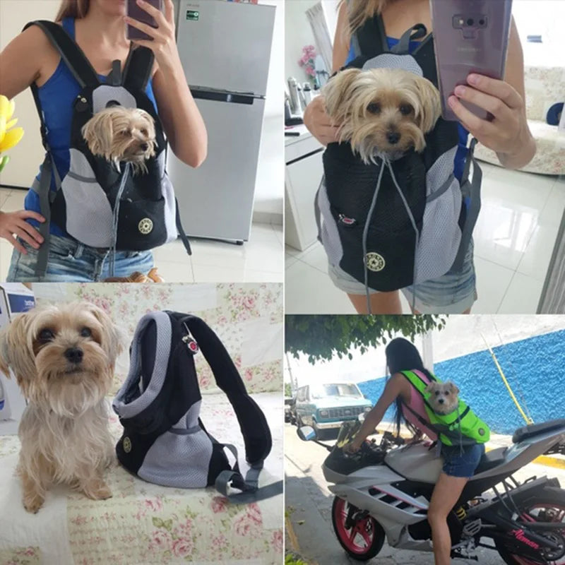 Outdoor Pet Dog Carrier Bag Portable Travel Backpack