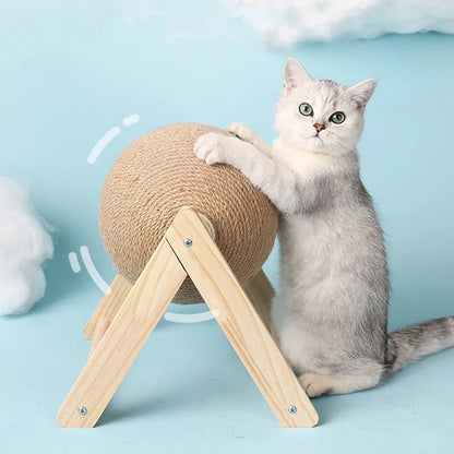 Cat Scratching Ball Toy Kitten Sisal Rope Ball Board Grinding