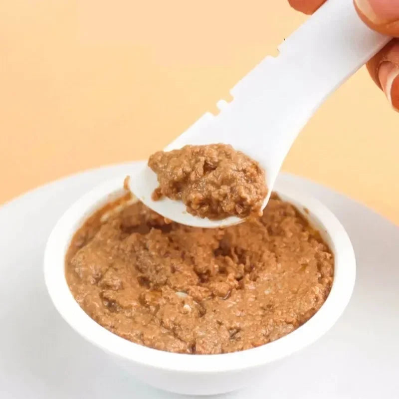 Long handled pet canned food spoon cat canned food