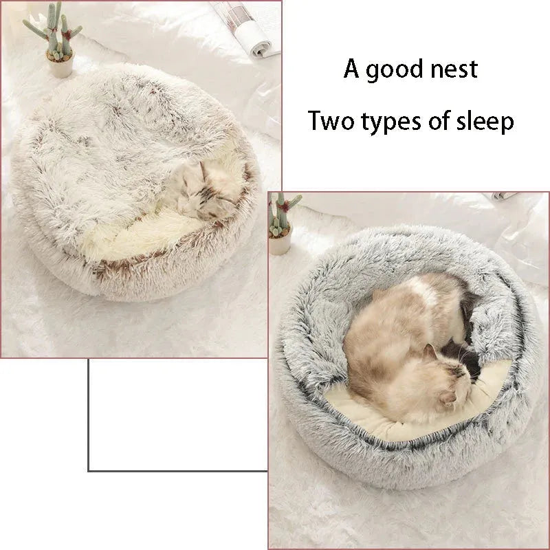 Cat Bed Pet Mattress Warm Soft Plush Pet Bed with Cover