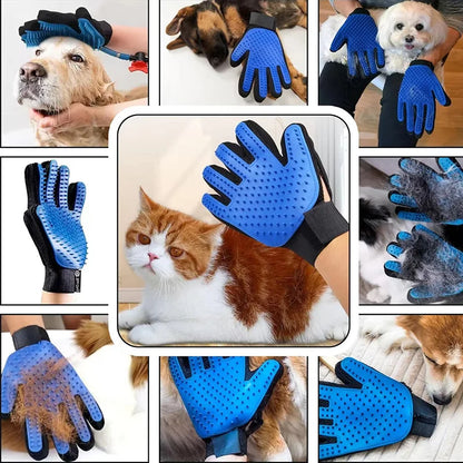 Pet Hair Remover Shower Gloves Puppy Cats Bath Brush