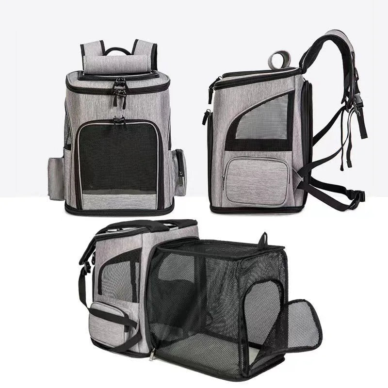 Breathable Pet Cat Carrier Backpack Foldable Pet Carrier
