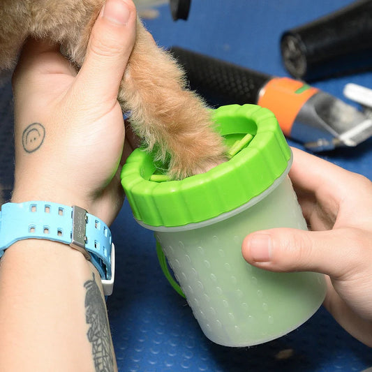 Automatic Pet Foot Washer Cup Silicone Soft Foot Cup